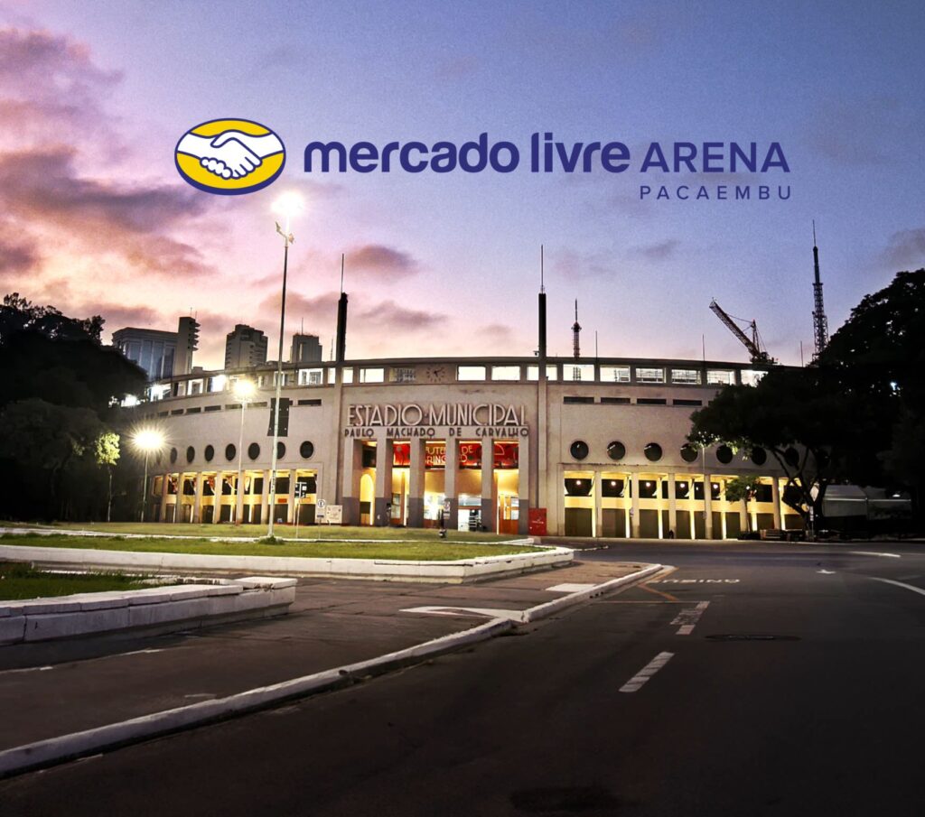 Mercado Livre adquire naming rights e estádio passará a se chamar Mercado Livre Arena Pacaembu